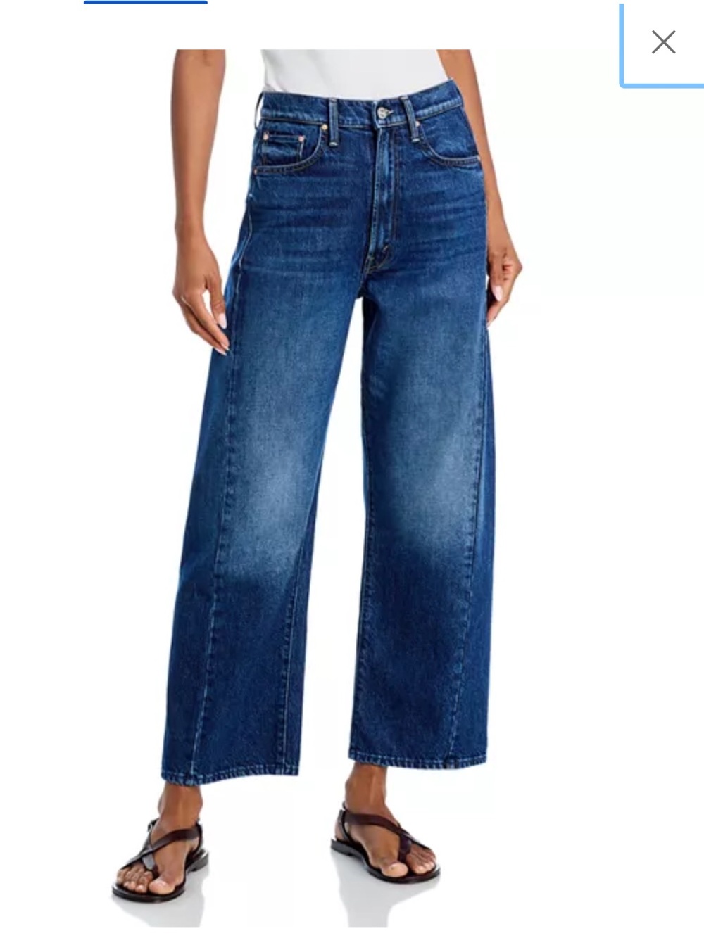 Mother half pipe ankle Relaxed Blue Jeans New W/O tag